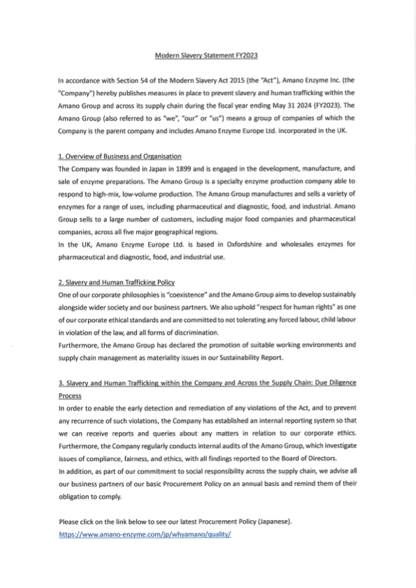 Modern Slavery Statement FY2023