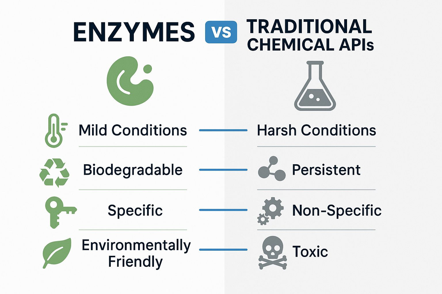 Enzymes vs Traditional Chemical APIs