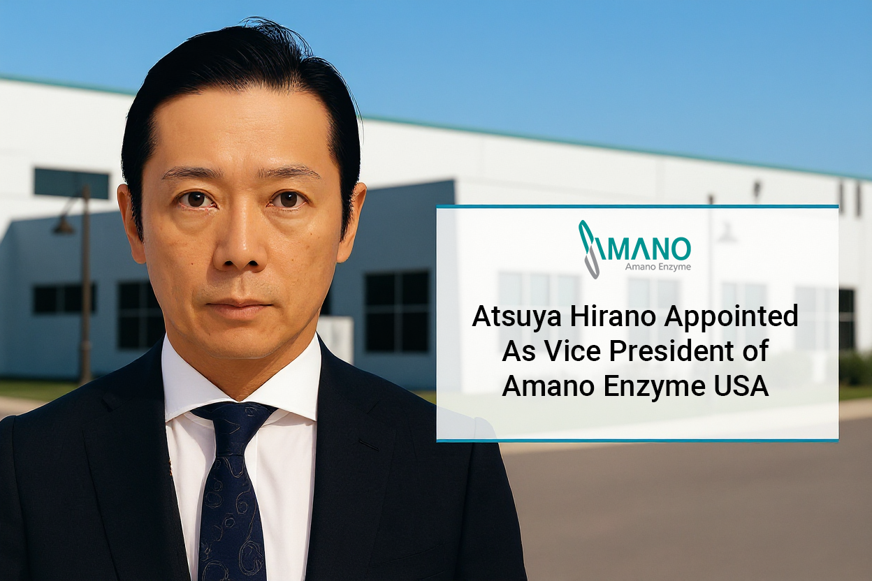 Atsuya Hirano, newly appointed Vice President of Amano Enzyme USA
